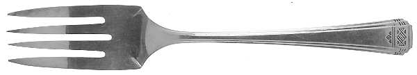 Skyline-Skycrest (Silverplate, 1930) Dessert Fork