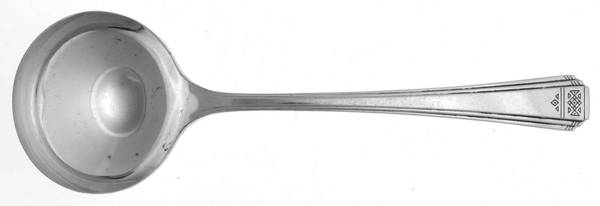 Skyline-Skycrest (Silverplate, 1930) Round Bowl Soup Spoon (Bouillon)