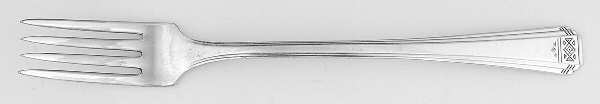 Skyline-Skycrest (Silverplate, 1930) Grille Fork (Viande)