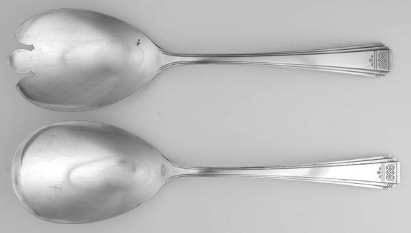 Skyline-Skycrest (Silverplate, 1930) (2 Pc) Solid Salad Set