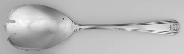 Skyline-Skycrest (Silverplate, 1930) Solid Salad Serving Fork