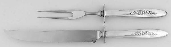 Song of Autumn (Silverplate, 1960) Small Stainless Blade 2-Piece Steak Carving Set