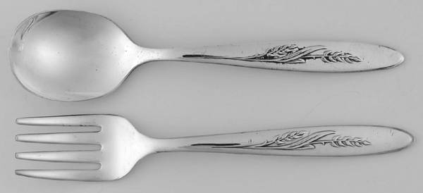 Song of Autumn (Silverplate, 1960) 2 Pc Baby Set (BF, BS)