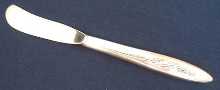 Song of Autumn (Silverplate, 1960) Butter Spreader Hollow Hdl-Paddle/Stainless Blade