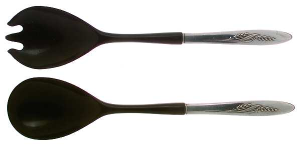 Song of Autumn (Silverplate, 1960) Plastic Bowl 2-Piece Salad Set