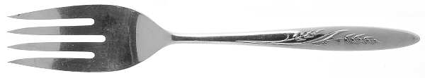 Song of Autumn (Silverplate, 1960) Medium Solid Cold Meat Serving Fork