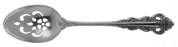 Southern Baroque (Stainless) Pierced Tablespoon (Serving Spoon)