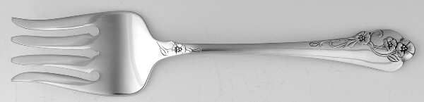 Southern Garden (Silverplate, 1989) Medium Solid Cold Meat Serving Fork