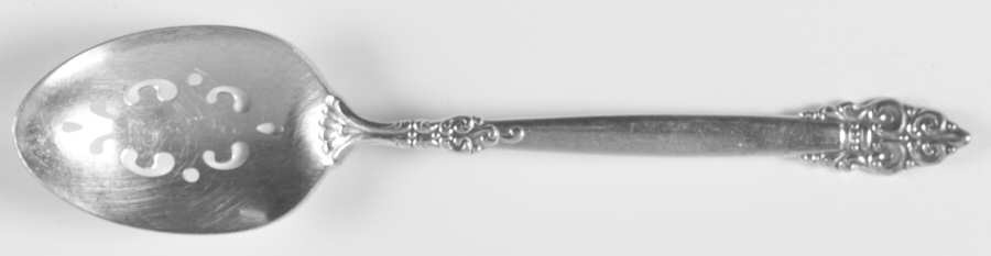 Spanish Crown (Silverplate, 1970) Pierced Tablespoon (Serving Spoon)