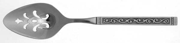Spanish Court (Stainless) Pierced Tablespoon (Serving Spoon)
