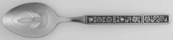 Spring Fever (Stainless) Pierced Tablespoon (Serving Spoon)