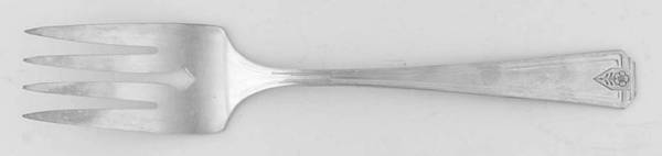 Springtime (Silverplate, 1933) Medium Solid Cold Meat Serving Fork