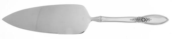 Spring Rose (Stainless) Pie Server with Serrated Stainless Blade HC