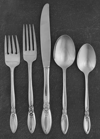 Spring Rose (Stainless) 40 Piece Estate Set