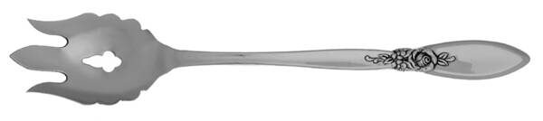 Spring Rose (Stainless) Vegetable Serving Fork Solid  HC