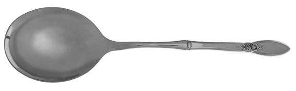 Spring Rose (Stainless) Casserole Spoon with Smooth Stainless Bowl HC