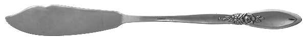 Spring Rose (Stainless) Flat Handle Master Butter Knife