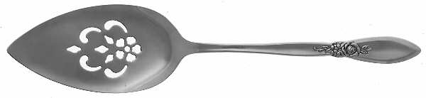 Spring Rose (Stainless) Pierced All Stainless Pie Server