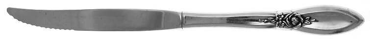 Spring Rose (Stainless) Individual Steak Knife Hollow Handle