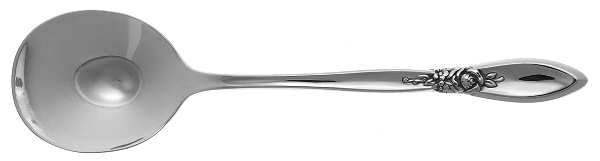 Spring Rose (Stainless) Round Bowl Soup Spoon (Gumbo)