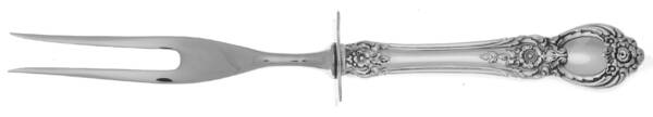 Stanton Hall (Sterling, 1951) Small Steak Carving Fork with Stainless Prongs