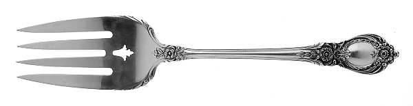 Stanton Hall (Sterling, 1951) Medium Solid Cold Meat Serving Fork