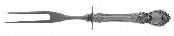 Stanton Hall (Sterling, 1951) Small Steak Carving Fork with Stainless Prongs