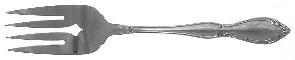 Strathmore (Stainless) Medium Solid Cold Meat Serving Fork
