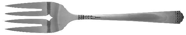 Surf Club (Silverplate, 1938) Medium Solid Cold Meat Serving Fork