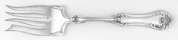 Suffolk (Silverplate, 1913) Medium Solid Cold Meat Serving Fork