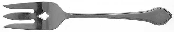 Summer Mist-Autumn Glow (Stainless) Medium Solid Cold Meat Serving Fork