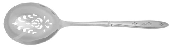 Sunburst (Stainless) Casserole Spoon with Pierced Stainless Bowl HC