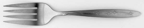 Sunburst (Stainless) Medium Solid Cold Meat Serving Fork