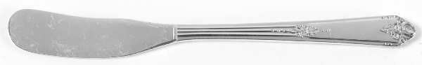 Sweet Briar (Silverplate, 1948) Flat Handle Butter Spreader