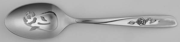 Sweet Briar (Stainless, Glossy) Pierced Tablespoon (Serving Spoon)