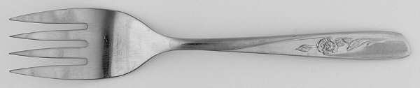Sweet Briar (Stainless, Glossy) Small Solid Cold Meat Serving Fork