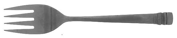 Swedish Delight (Stainless) Medium Solid Cold Meat Serving Fork