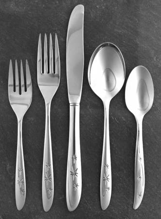 Swirling Star (Stainless) 5 Piece Place Setting