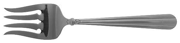 Tennyson (Stainless) Medium Solid Cold Meat Serving Fork