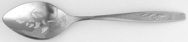 Tender Rose (Stainless) Pierced Tablespoon (Serving Spoon)