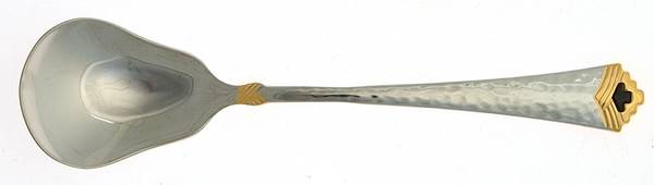 Tesoro-Black (Stainless, Gold Accent) Sugar Spoon