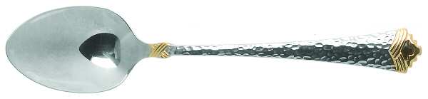 Tesoro-Black (Stainless, Gold Accent) Teaspoon