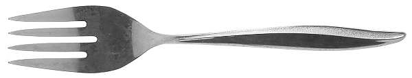 Textura (Stainless) Medium Solid Cold Meat Serving Fork