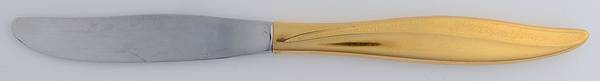 Textura Gold (Gold Electroplate) Modern Hollow Knife