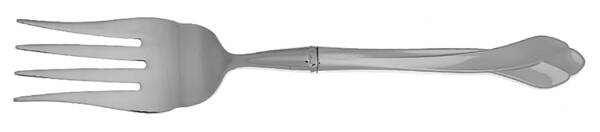 Tribeca (Stainless) Cold Meat Fork Large, Stainless Tines HC