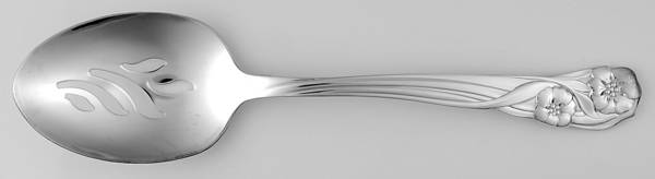 Trillia (Silverplate, 1993) Pierced Tablespoon (Serving Spoon)