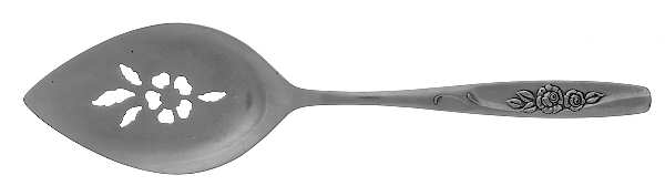 Twin Rose (Stainless) Pierced All Stainless Pie Server