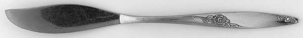 Twin Rose (Stainless) Flat Handle Master Butter Knife