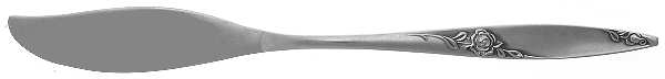 Twilight Rose (Stainless, Westbend) Flat Handle Master Butter Knife