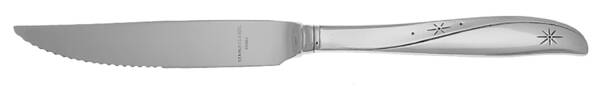 Twin Star (Stainless) Steak Knife Individual Hollow, Serrate HC